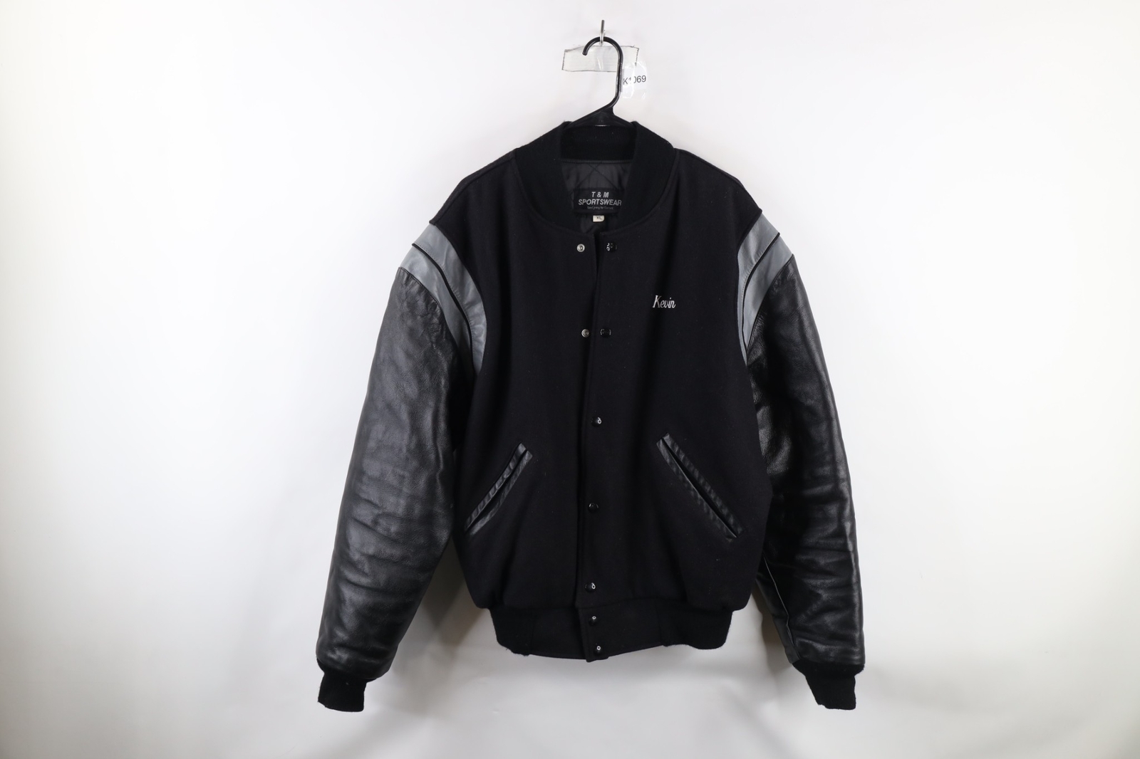 ALTRA Giacca vintage anni 90 streetwear uomo XL Stoney Point campo petrolifero pelle lana varsity US