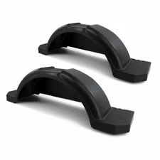 (2) Plastic Trailer Fenders for Boat Trailer Single Axle 11 3/8 x 45 x 14 in