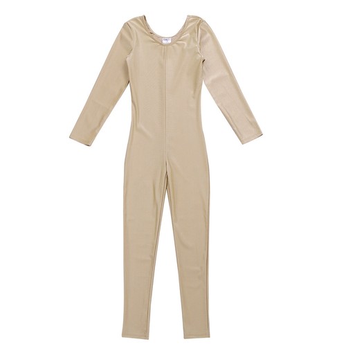 Kid Girls Shiny Metallic Ballet Dance Gymnastics Sports Leotard Unitard Jumpsuit - Picture 121 of 181