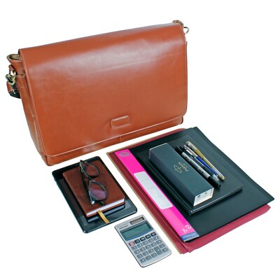 HANDMADE IN DESIGNER LEATHER BRIEFCASE LAPTOP SATCHEL BAG MESSENGER  UK