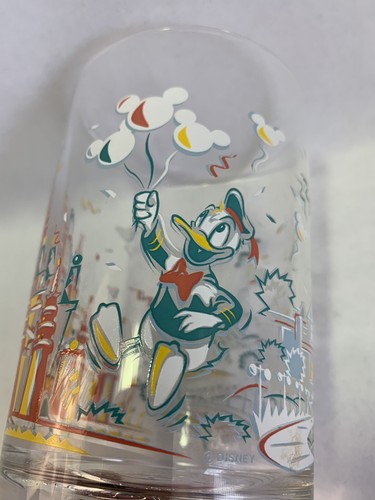 -Walt Disney World 25° Anniversario 16 oz Vetro McDonald's Paperino.- - Foto 4 di 12