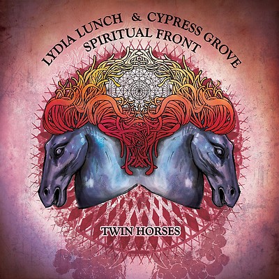 LYDIA LUNCH & CYPRESS GROVE / SPIRITUAL FRONT Twin Horses LP BLUE VINYL 2014