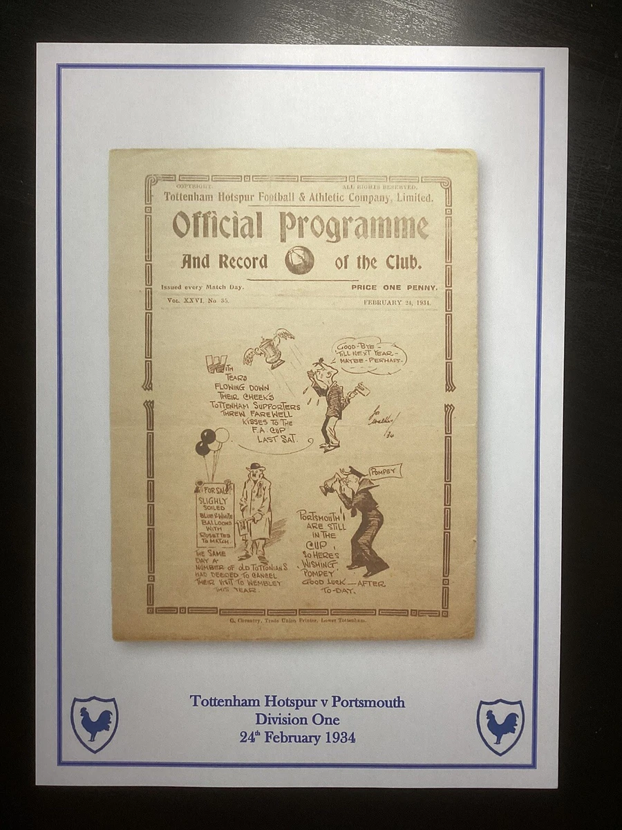 1939 VERY RARE! Portsmouth V Wolverhampton Wanderers, Pre-war F A Cup Final Programme. Original. Official