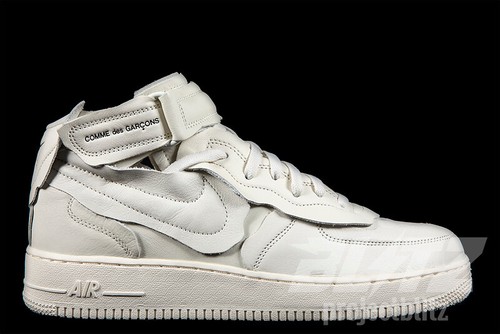 NIKE AIR FORCE 1 MID COMME DES GARCONS 2020 DC3601-100 SAIL/BLACK-SILVER |  eBay