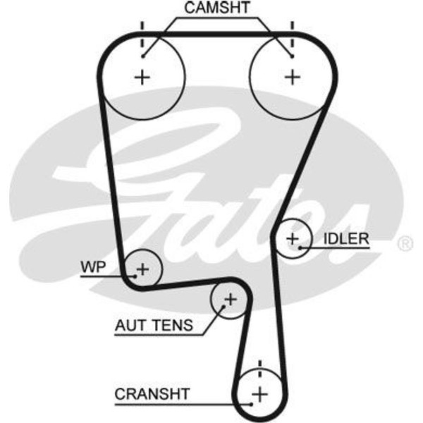 Gates Zahnriemen Steuerriemen FüR Vw Polo 6N2 1.4 16V 6N1 100 Seat Ibiza Ii-image