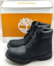 Timberland Men's Premium 6-Inch Waterproof Leather Work Boot [Black Nubuck] NEW