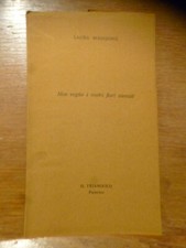 LAURA MANGIONE NON VOGLIO I VOSTRI FIORI STENTATI Il Triangolo 1973 100 copie