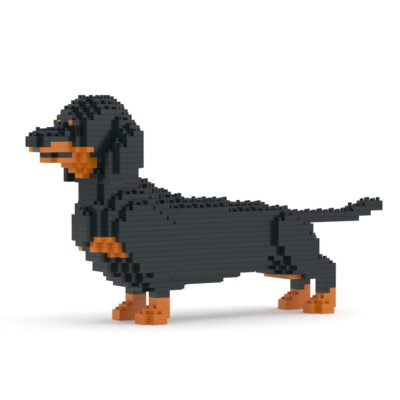 JEKCA Building Blocks, Bausatz,Dachshund,Dackel,Teckel,Sausage Dog,18 cm Höhe