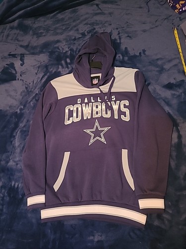 Dallas Cowboys Hoodie Pullover Blue Gray Size M NFL - Picture 4 of 13