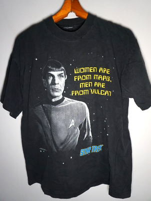 Vintage 90s Star Trek Spock T Shirt XL Mens Stanley Desantis