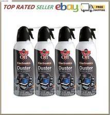 Falcon Dust-Off Compressed Gas Duster 10 oz. 4-Pack Electronics Cleaner.