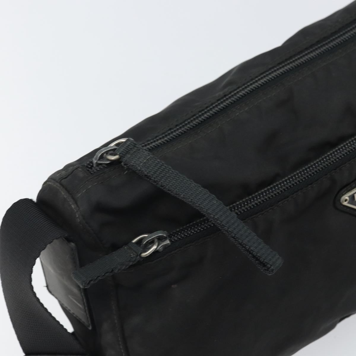 PRADA Shoulder Bag Nylon Black Silver Auth 163536 thumbnail 14