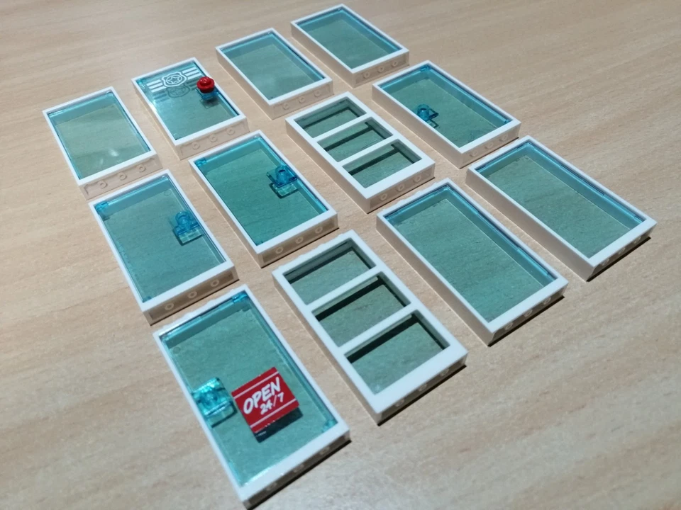 LEGO Sortiment Fenster und Türen weiß / City Creator Sammlung - Bild 3 von 4