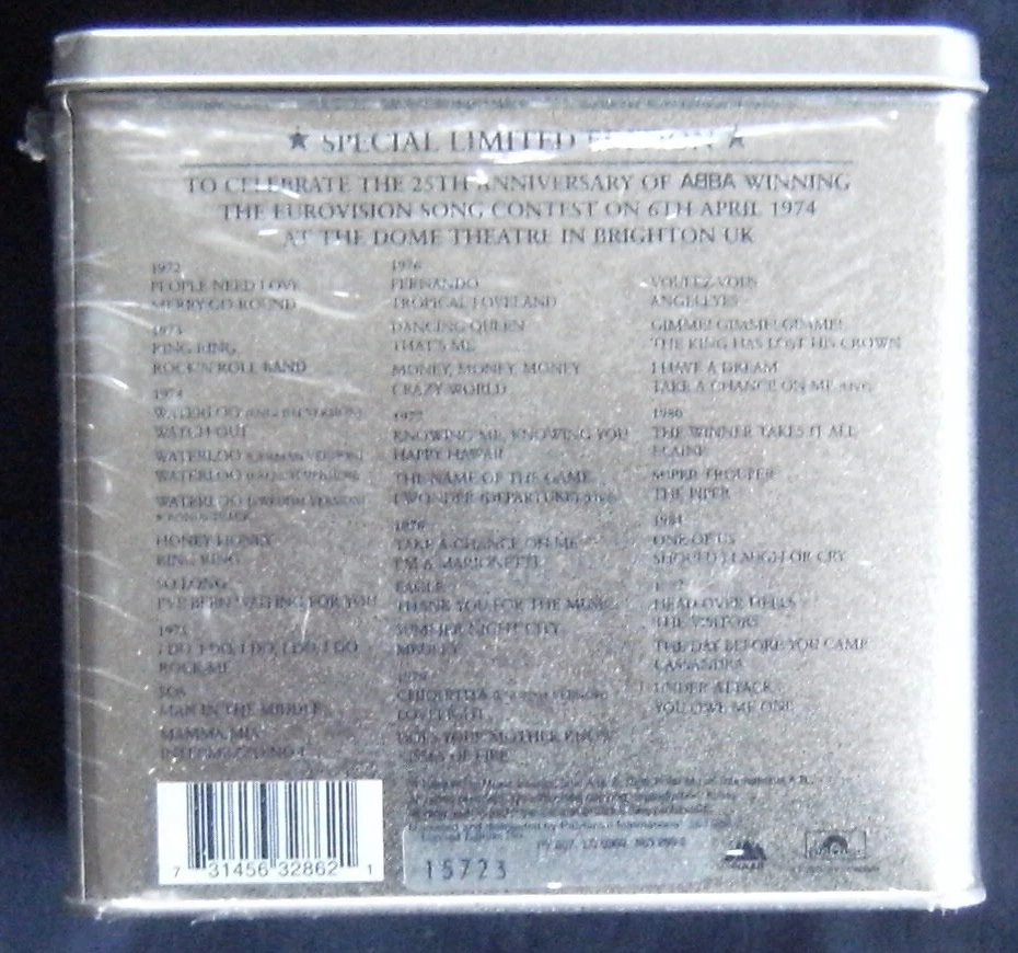 ABBA Complete Singles Collection 1972-1982 29CD Box Set(1999)Limited Edition Tin - Image 2 of 4
