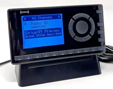SiriusXM Radio Onyx EZ XEZ1 Radio, Base SXHD1A, & Power Supply Used Tested Works