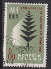 Norfolk Island 1964 Norfolk Pine 8d Fine Used SG 56 VGC