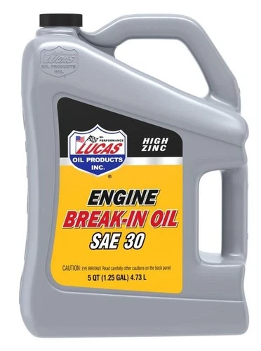 Lucas Oil 10631 SAE 30 High Zinc Engine Break-In Oils - 5 Quarts