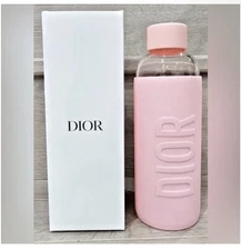 BRAND NEW IN BOX DIOR BEAUTY Glass Water Bottle PINK 0.5L Novelty GWP 