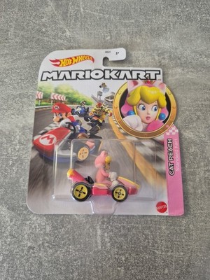 Mattel Hot Wheels cars Super Mario Kart  Auto Cat Peach Standard Kart