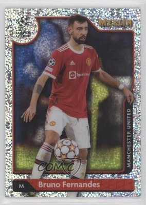 2021 Merlin Collection Chrome UEFA Club Competitions 57/150 Bruno Fernandes 0ey4