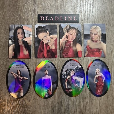 BLACKPINK DEADLINE BLACK Version ALL 4 Photocards + Stickers SET 2026