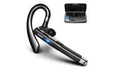 Bluetooth Headset for Cell Phones 500Hrs Standby Time with LED Charging Case