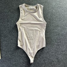 Abercrombie Fitch Soft A F Collection Sleeveless Bodysuit Tan M