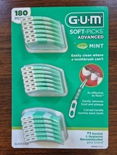 GUM Soft-Picks Advanced Mint 180 Count 3 Cases Dental Picks Dentist Recommended