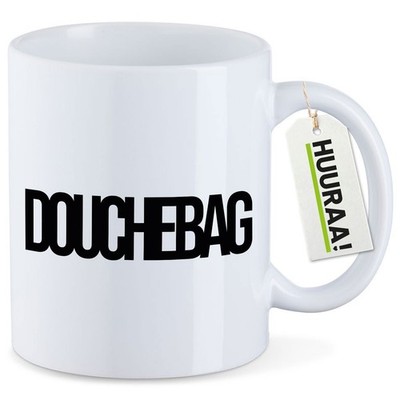 Kaffeetasse Douchebag Schriftzug Geschenkidee Douchebag Geschenk Präsent Mitbrin
