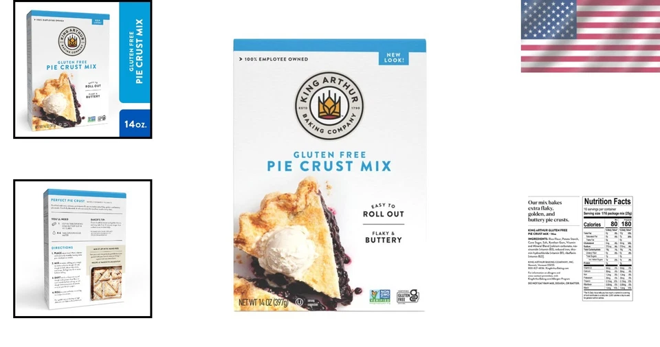 Mezcla de corteza de pastel sin gluten para panaderos, paquete de 6 Foto 2 de 4