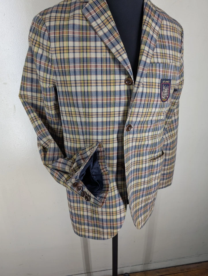 Blazer Rugby Ralph Lauren Vintage 100% Algodón-Sin Pantalones-Pequeño-Para Ajustar Talla 36 R EE. UU. Foto 4 de 4
