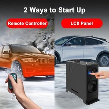 12V 8KW Diesel Air Heater with Remote Control And LCD Monitor (Black)