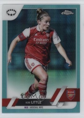 2022 Chrome UEFA Women's Champions League Aqua Prism Refractor Kim Little 19di