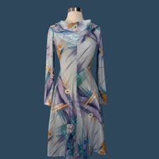 Vintage 70s Psychedelic Floral Dress