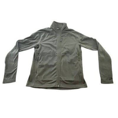Fjallraven Abisko Trail Fleece Jacket Womens Small Grey Full Zip Grid Tech Layer