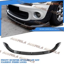 Kohlefaser Optik Frontstoßfänger Spoiler Lippe Für MINI Cooper R56 R57 2011-2014