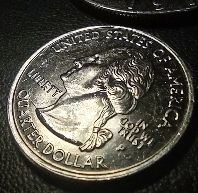 2007 P Wyoming State Quarter With Die Crack Error, Doubled Rim Error, DDO / DDR - Image 3 of 4