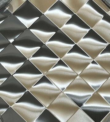 #ad 48X96 Diamond Stainless Steel Quilted Wall Back Splash for Restaurant Food Truck $199.00