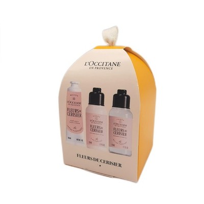 LOCCITANE Duschgel Set Körperpflege Weihnachten Kleines Haus Kirschblüten Pflege