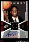2000-01 SPx #130 Speedy Claxton 2060/2500 ROOKIE JERSEY AUTO RC 76ERS