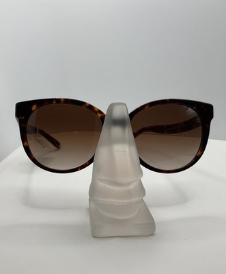 Coach Womens Round Gradient Lens Sunglasses HC8321 Dark Tortoise