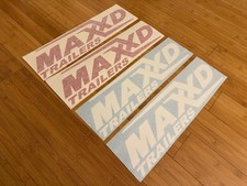 MAXX-D TRAILER DECALS Stickers MAXXD Old Design (Set 2) 12"-48" Red or White