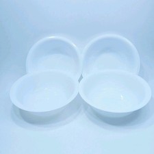 4 16oz WHITE Sturdy BOWL Cereal,soup EVEN ICE CREAM Bowls BPA FREE