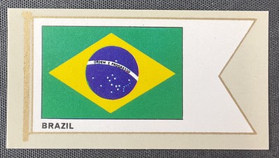 1960 Carreras Flags of All Nations Tobacco #7 Brazil NM-MT or Better!