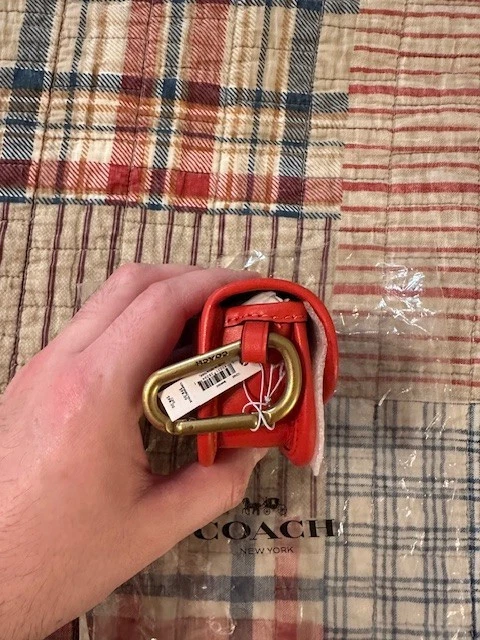 Monedero Coach pequeño carmesí nuevo con etiquetas Foto 4 de 4
