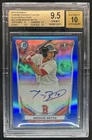 2014 Bowman Mookie Betts Chrome Prospect Auto Blue Refractor RC #/150 BGS 9.5/10