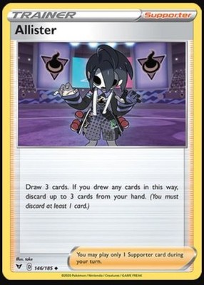 x4 Allister - 146/185 - Uncommon Pokemon SS04 Vivid Voltage M/NM