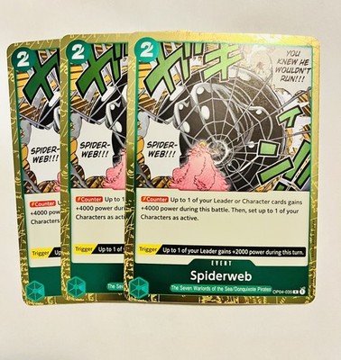 One Piece Card Game (X-3) Spiderweb Rare OP04-035 - Kingdoms of Intrigue 