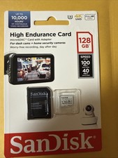 SanDisk High Endurance 128GB UHS-I C10 U3 V30 100MB/s Micro SDXC Memory Card