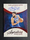 2024-25 Panini Immaculate Karl-Anthony Towns Red Auto /25 New York Knicks